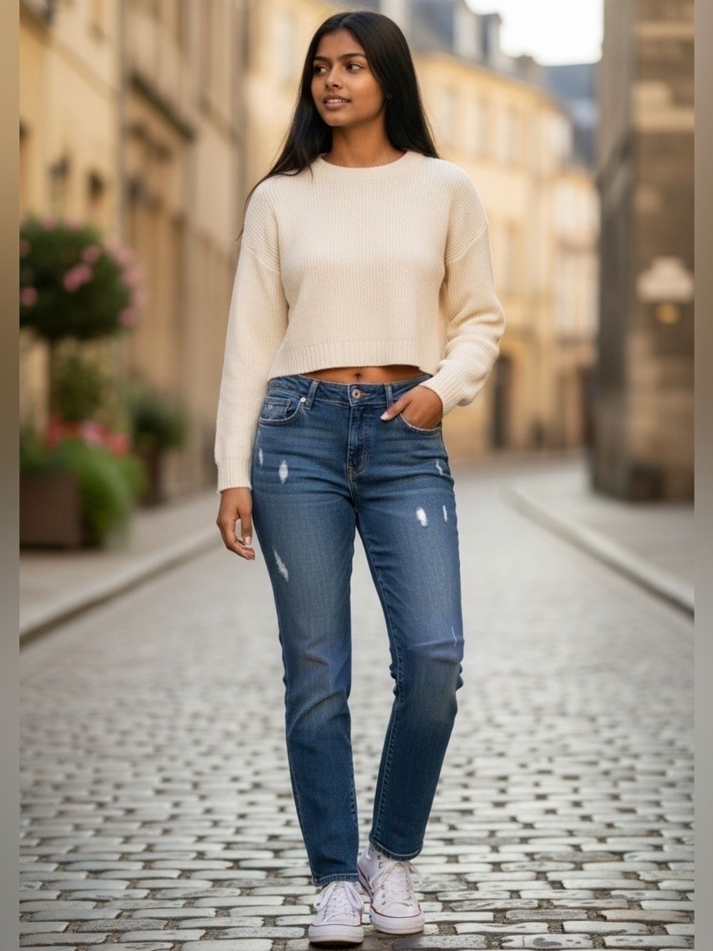 Paige Premium Denim “Melrose” Straight Leg Jeans (H-1)